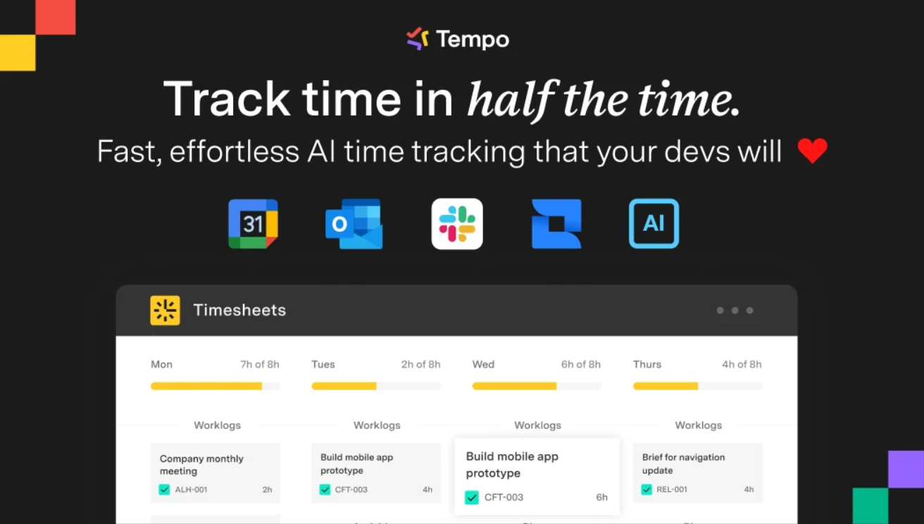 Timesheets by Tempo - Jira Time Tracking: Jira İçin Kapsamlı Zaman Takip ve Kaynak Yönetim Aracı